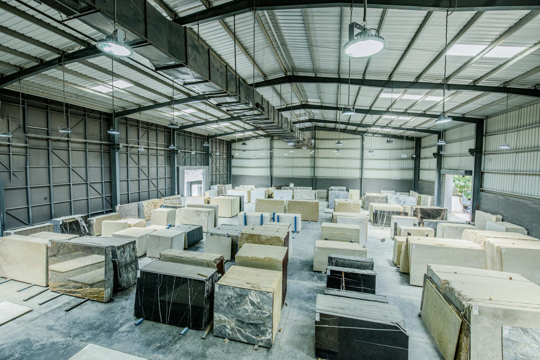 Stone slabs warehouse
