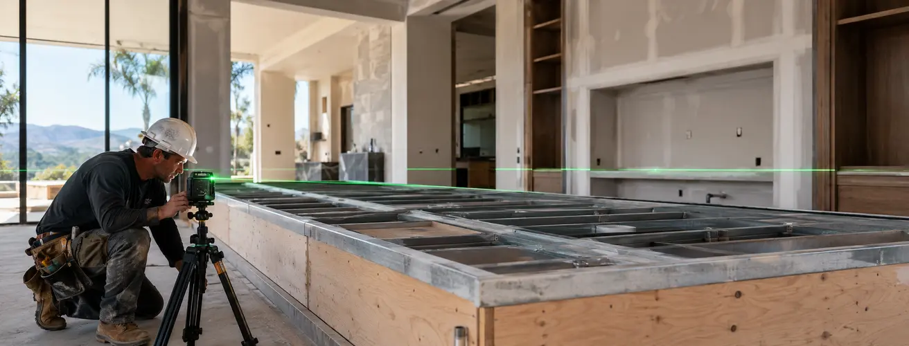 Structural site preparation for stone installation in Thousand Oaks