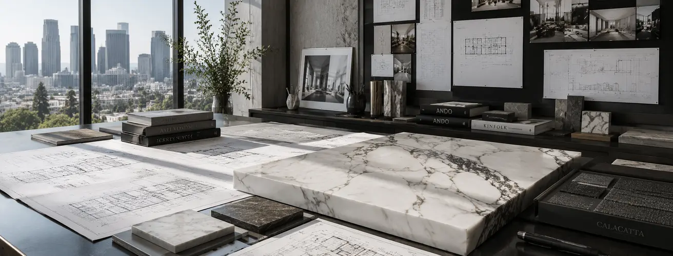 Stone supply and fabrication support for architects and interior designers in Los Angeles
