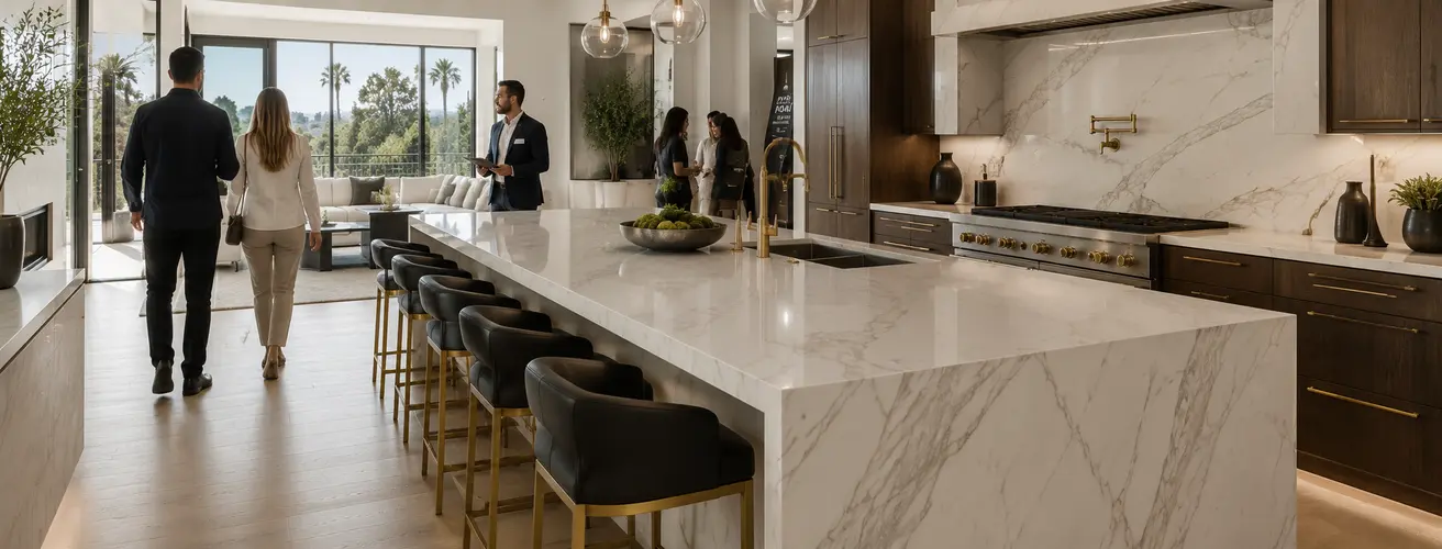 Premium kitchen stone upgrades for real estate agents and property managers in LA County