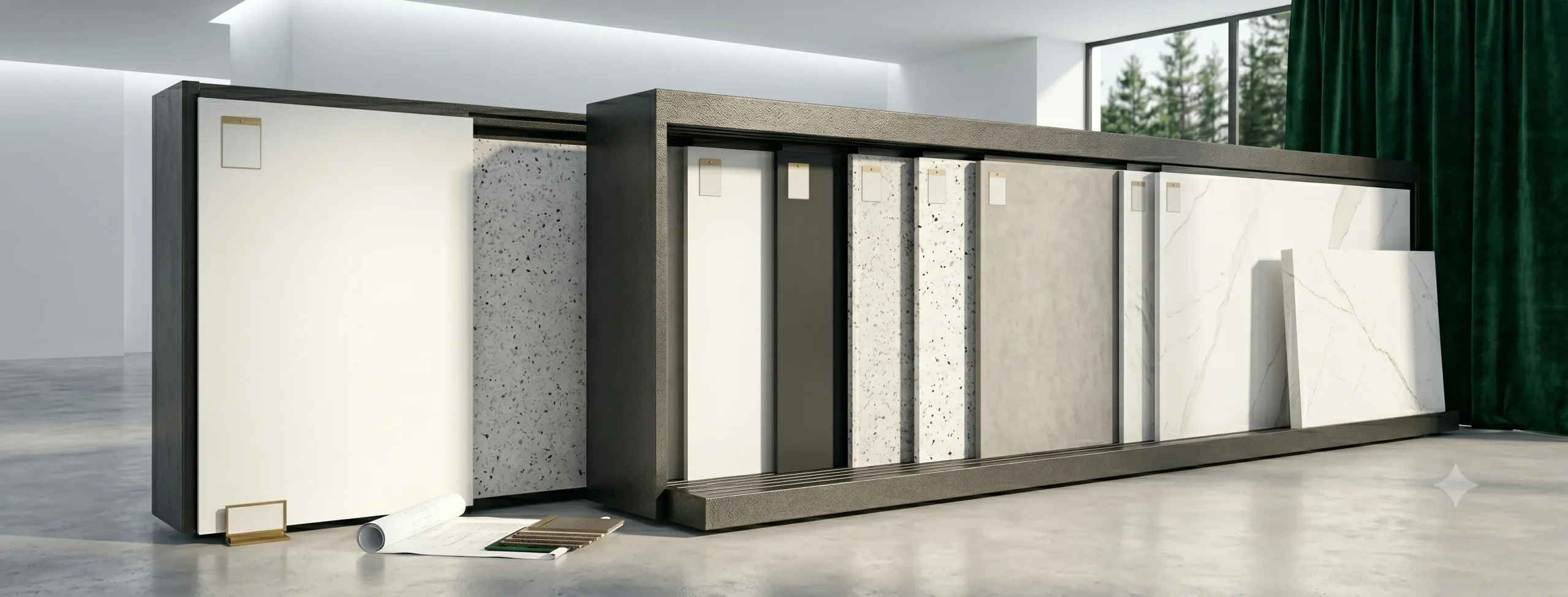 Engineered Quartz, Porcelain & Tile