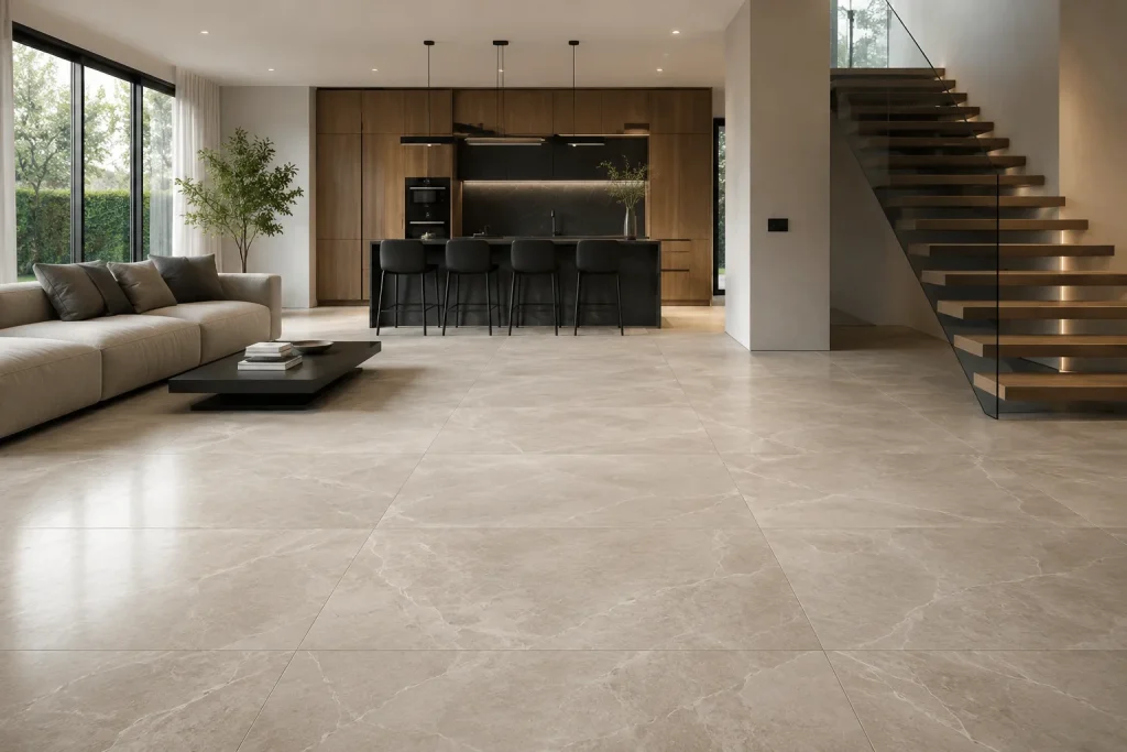 Flooring Materials: Stone, Porcelain, Quartz and Large-Format Slab Flooring Guide